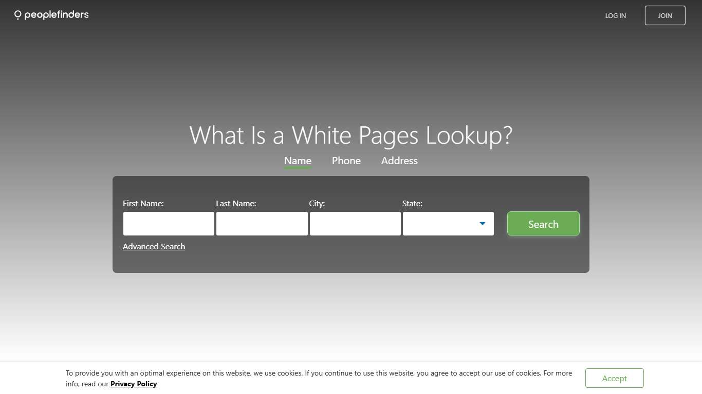 White Pages Reverse Lookup - PeopleFinders